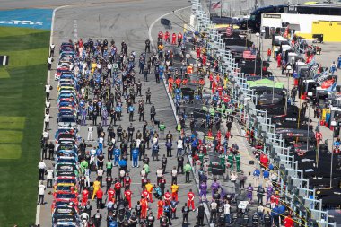 NASCAR Kupası Serisi ekipleri O 'Reilly Auto Parts 253 için Daytona' daki Daytona Road Course, Florida, Daytona Beach 'e gidiyorlar..