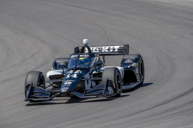 Le Mans, Fransa 'dan SEBASTIEN BOURDAIS (14), Birmingham, Alabama' daki Berber Motorsporları Parkı 'nda Alabama' daki Honda Indy Grand Prix için antrenman yapıyor..