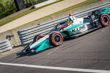 Kanada 'nın Stouffville kentinden DALTON KELLETT (4), Birmingham, Alabama' daki Berber Motorsporları Parkı 'nda Alabama' daki Honda Indy Grand Prix için antrenman yapıyor..