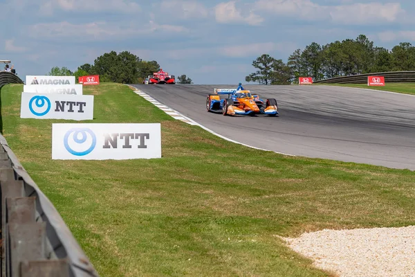 Scott Dixon Auckland Nuova Zelanda Corre Attraverso Curve Durante Gara — Foto Stock