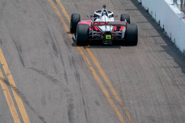 Christchurch, Yeni Zelanda 'dan SCOTT MCLAUGHLIN (3), St. Petersburg St. Petersburg, Florida' daki St. Petersburg sokaklarındaki Firestone Grand Prix 'sine hak kazandı..