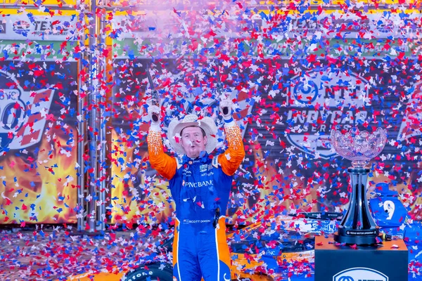 Scott Dixon Auckland New Zealand Wins Genesys 300 Texas Motor — Fotografia de Stock