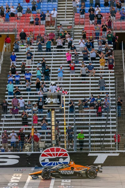 Pato Oward Monterey Messico Vince Expel 375 Texas Motor Speedway — Foto Stock