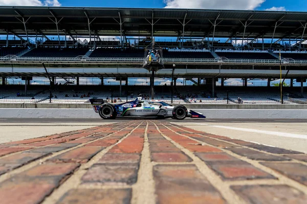 Graham Rahal Dos Estados Unidos Atravessa Quintal Tijolos Enquanto Prepara — Fotografia de Stock