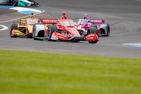 Los Equipos Ntt Indycar Series Compiten Por Gran Premio Gmr — Foto de Stock