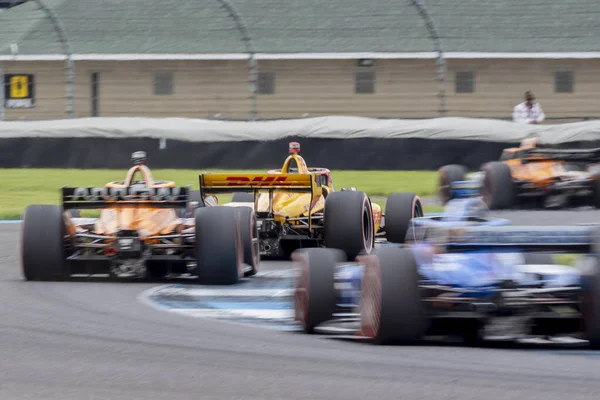 Team Ntt Indycar Corrono Gran Premio Gmr Indianapolis Motor Speedway — Foto Stock