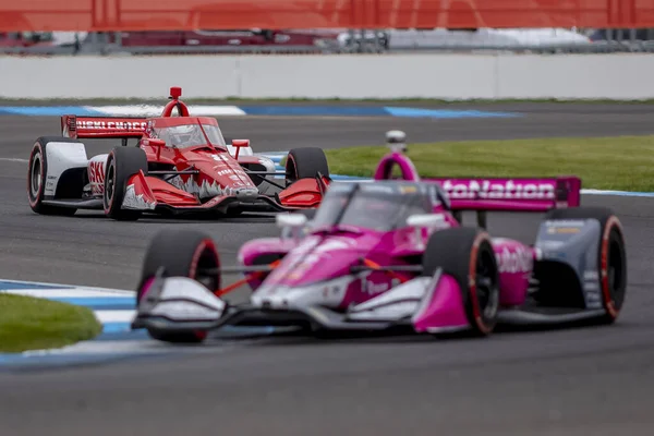 Los Equipos Ntt Indycar Series Compiten Por Gran Premio Gmr — Foto de Stock