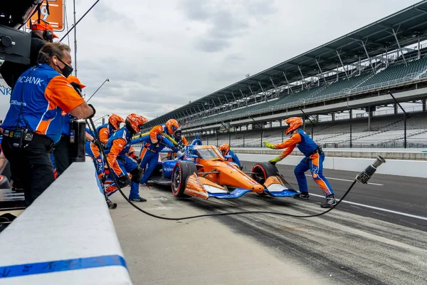 Scott Dixon Aus Auckland Neuseeland Stellt Seinen Wagen Während Des — Stockfoto