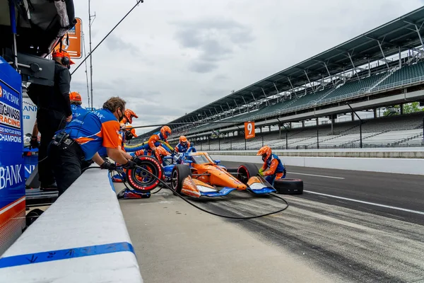 Scott Dixon Aus Auckland Neuseeland Stellt Seinen Wagen Während Des — Stockfoto