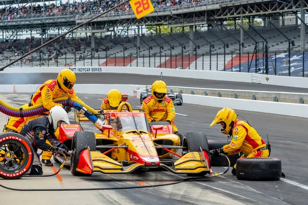 Ryan Hunter Reay Aus Den Usa Stellt Sein Auto Während — Stockfoto