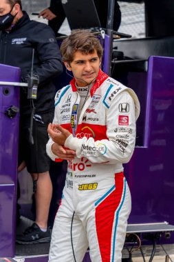 PIETRO FITTIPALDI (R) (51) (Sao Paulo, Brezilya) Indianapolis 500 için Indianapolis, Indiana 'daki Indianapolis Motor Yarış Pisti' nde 105..