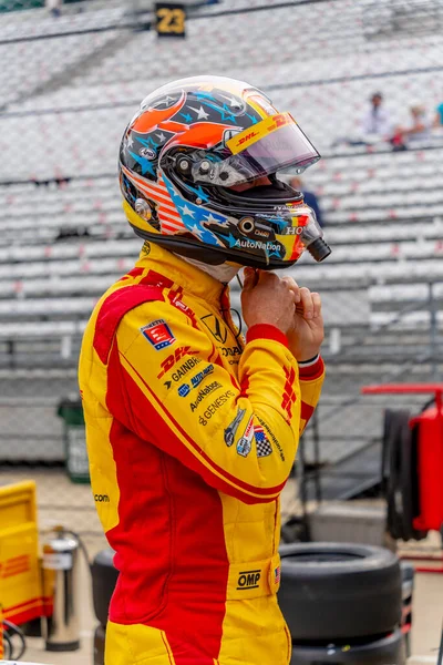 Ryan Hunter Reay United States Practices 105Th Running Indianapolis 500 — Stock Fotó