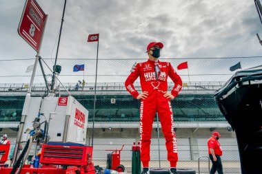 İsveç 'in Kumla kentinden MARCUS ERICSSON (8) Indianapolis, Indiana' daki Indianapolis 500 Yarış Pisti 'nde 105..