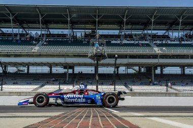 GRAHAM RAHAL (15) Indianapolis, Indiana 'daki Indianapolis Motor Yarış Pisti' nde 105..