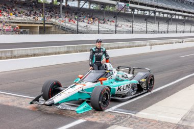 Kanada 'nın Stouffville kentinden DALTON KELLETT (4) Indianapolis, Indiana' daki Indianapolis Motor Yarış Pisti 'nde 105..