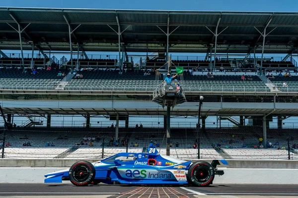 Sage Karam Yhdysvaltain Käytäntöjä 105 Käynnissä Indianapolis 500 Indianapolis Motor — kuvapankkivalokuva