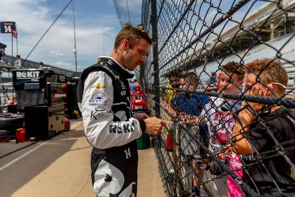 Mans Fransa Dan Sebastien Bourdais Indianapolis Indiana Daki Indianapolis Motor — Stok fotoğraf