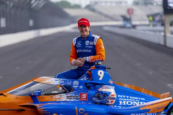 Scott Dixon Auckland New Zealand Wins Pole 105 Running Indianapolis — стоковое фото