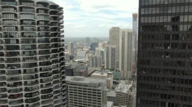 Chicago Illinois, Rüzgarlı Şehir 'in hava manzarası
