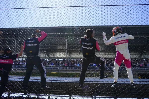 Wins His Fourth Indianapolis 500 Indianapolis Motor Speedway Indianapolis Indiana — Stock Photo, Image