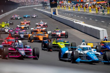 FELIX ROSENQVIST (7), Indianapolis, Indiana 'daki Indianapolis Motor Yarış Pisti' nde 105..