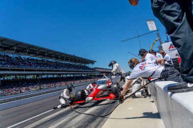ABD 'li JR HILDEBRAND (1), Indianapolis' teki Indianapolis Motor Yarış Pisti 'nde 105..