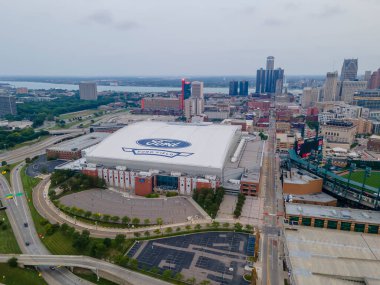 7 Eylül 2020 - Detroit, Michigan, ABD: Ford Field Detroit şehir merkezinde bulunan bir Amerikan futbol stadyumu. İlk olarak Detroit Lions of the National Football League 'e ev sahipliği yapmaktadır.