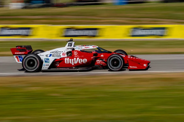 Graham Rahal Wisconsin Deki Elkhart Gölü Nde Bulunan Amerika Yolu — Stok fotoğraf