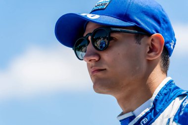 ALEX PALOU (10) (Barcelona, İspanya) Elkhart Gölü, Wisconsin 'de bulunan Road America' da REV Group Grand Prix için pratik yapmaktadır..