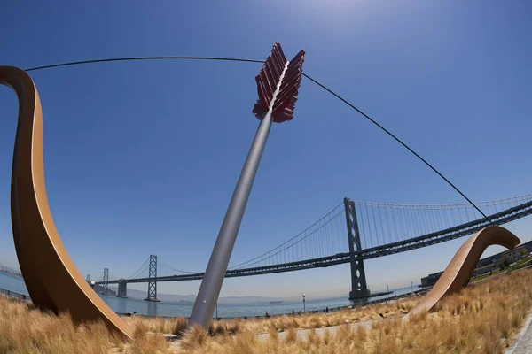 Juni 2006 San Francisco Kalifornien Usa Öffentliche Skulptur Mit Dem — Stockfoto