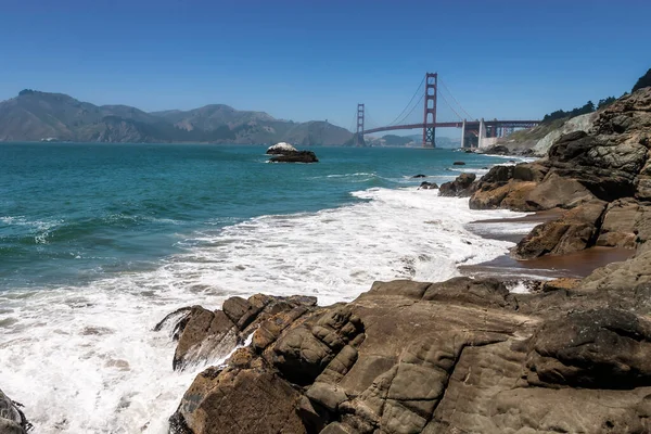 Famous Golden Gate Bridge Pacific Ocean San Francisco Harbor — Stock Photo, Image