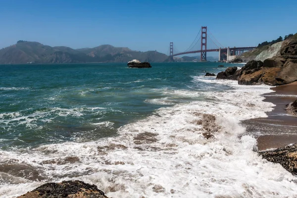 Famous Golden Gate Bridge Pacific Ocean San Francisco Harbor — Stock Photo, Image