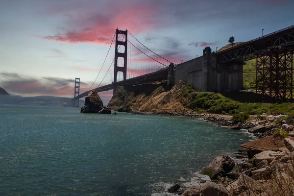 Famous Golden Gate Bridge Pacific Ocean San Francisco Harbor — Stock Photo, Image