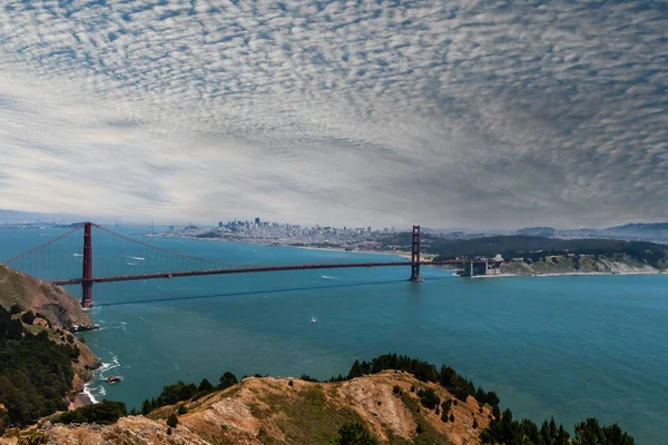 Den Berömda Golden Gate Bridge Stilla Havet San Francisco Harbor — Stockfoto