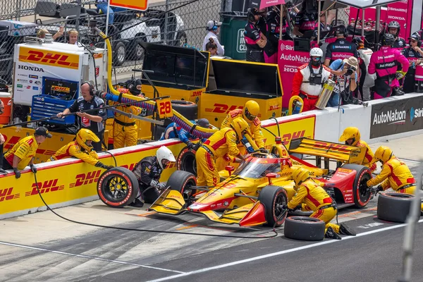 Ryan Hunter Reay Stanów Zjednoczonych Przynosi Swój Samochód Eksploatacji Podczas — Zdjęcie stockowe