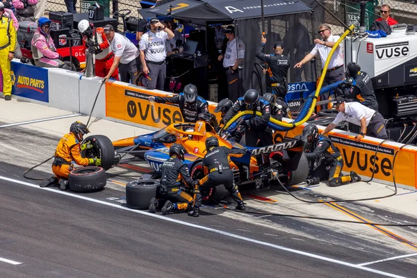 Felix Rosenqvist Varnamo Svezia Porta Sua Auto Servizio Durante Gran — Foto Stock