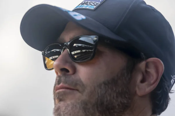 Jimmie Johnson United States Przygotowuje Się Zakwalifikowania Się Grand Prix — Zdjęcie stockowe