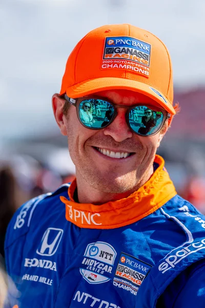 Scott Dixon Auckland Nya Zeeland Förbereder Sig För Att Kvalificera — Stockfoto