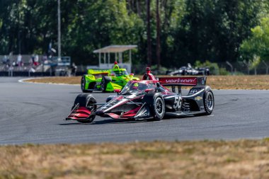 Toowoomba, Avustralya 'dan Will PowER (12) Portland, Oregon' daki Portland Uluslararası Yarış Pisti 'nde Portland Grand Prix için antrenman yapıyor..