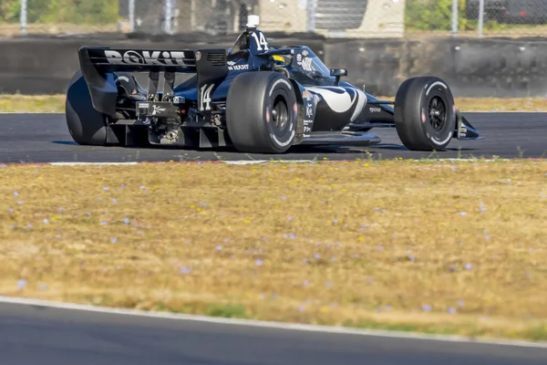 Sebastien Bourdais Мана Франція Практикує Гран Прі Портленда Міжнародному Автодромі — стокове фото