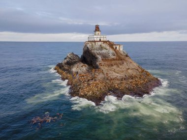 Tillamook Rock Light (known locally as Terrible Tilly or just Tilly) is a deactivated lighthouse on the Oregon Coast of the United States.  clipart