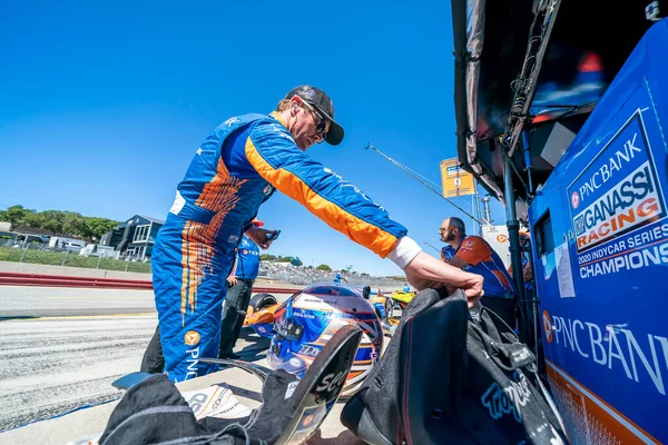 Scott Dixon Auckland Nova Zelândia Prepara Para Qualificar Para Grande — Fotografia de Stock