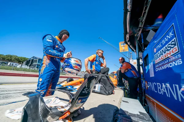 Scott Dixon Auckland New Zealand Prepares Qualify Firestone Grand Prix — Stock Photo, Image