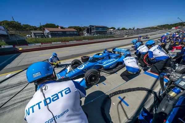 Barcelona, İspanya 'dan ALEX PALOU (10), Monterey' deki WeatherTech Raceway Laguna Seca 'daki Firestone Grand Prix' ine katılmaya hazırlanıyor..