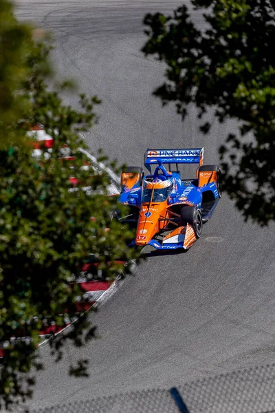新西兰奥克兰的Scott Dixon 有资格参加在加利福尼亚州蒙特里的Weathertech Raceway Laguna Seca举行的蒙特里火石大奖赛 — 图库照片