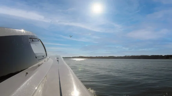 Vue Drone Professionnel Utilisé Sur Tournage Vidéo — Photo