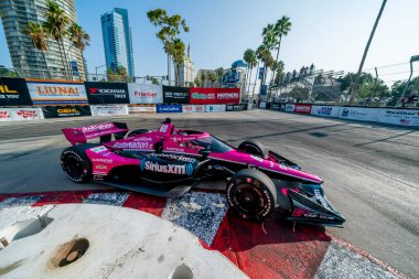 Lincoln, İngiltere 'den Jack HARVEY (60), Long Beach, Kaliforniya' daki The Streets of Long Beach 'te Long Beach' in Acura Grand Prix 'si için pratik yapıyor..