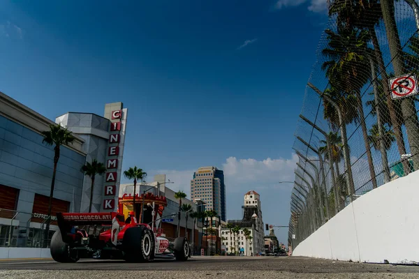 瑞典库姆拉的Marcus Ericsson 在加利福尼亚长滩长滩街的Acura长滩大奖赛上的练习 — 图库照片