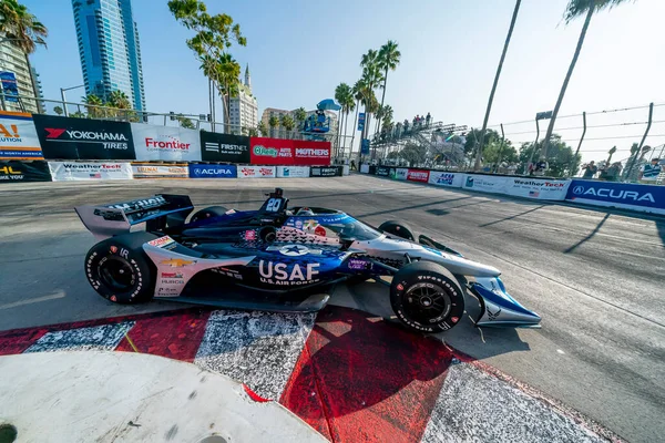 Conor Daly United States Practices Acura Grand Prix Long Beach — стоковое фото