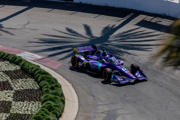 Romain Grosjean Женевы Швейцария Квалифицируется Acura Grand Prix Long Beach — стоковое фото